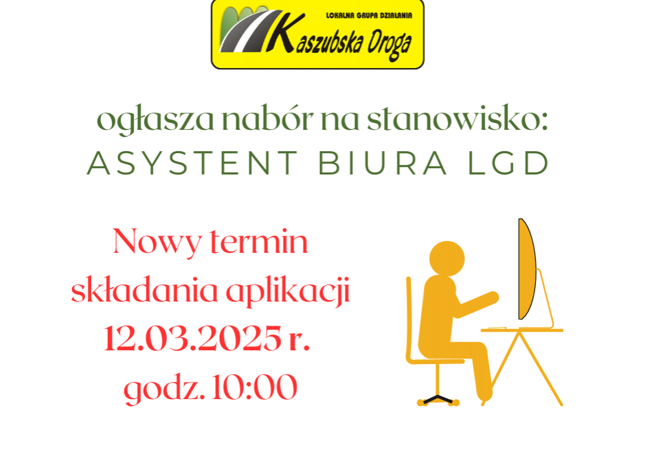 Nowy termin naboru na asystenta biura LGD